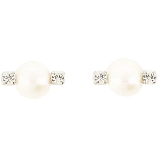 Crystal Pearl Earrings - Metal , female, Sizes: ONE SIZE - Simone Rocha - Modalova