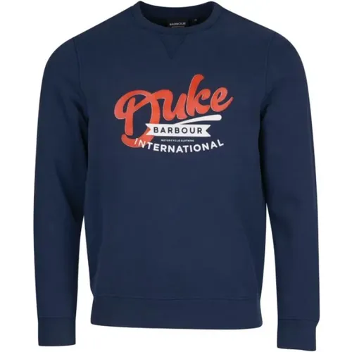 Duke Origin Sweatshirt Navy , male, Sizes: L - Barbour - Modalova