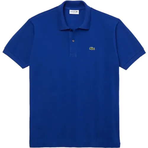 Blaues Polo-Shirt Klassisch Baumwolle Elegant , Herren, Größe: 2XL - Lacoste - Modalova