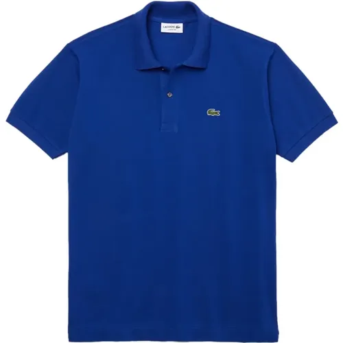 Blaues Polo-Shirt Klassisch Baumwolle Elegant , Herren, Größe: 4XL - Lacoste - Modalova