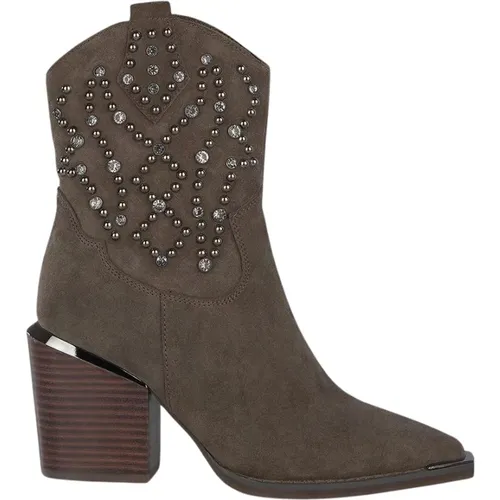 Ankle boots with studs , female, Sizes: 6 UK, 3 UK, 7 UK, 5 UK - Alma en Pena - Modalova