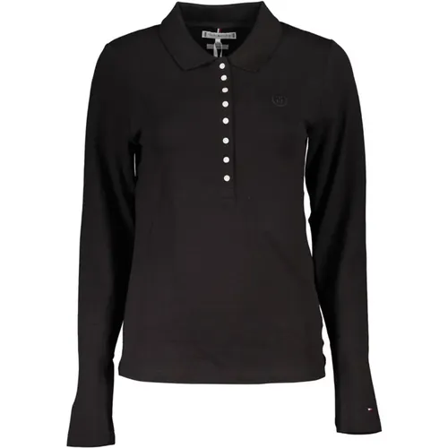 Embroidered Long Sleeve Polo Shirt , male, Sizes: S - Tommy Hilfiger - Modalova