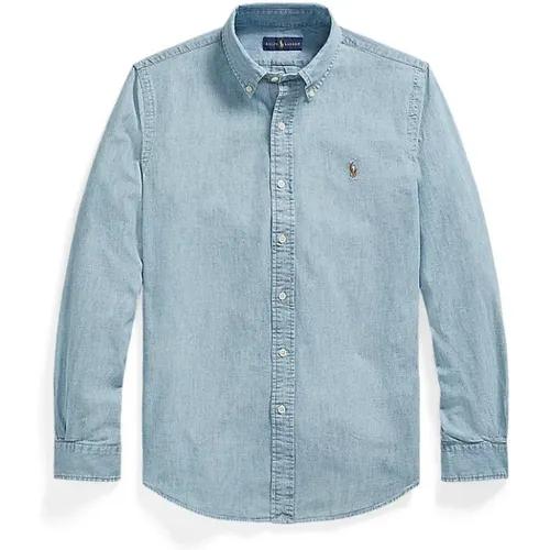 Chambray Denim Hemd , Herren, Größe: 2XL - Ralph Lauren - Modalova