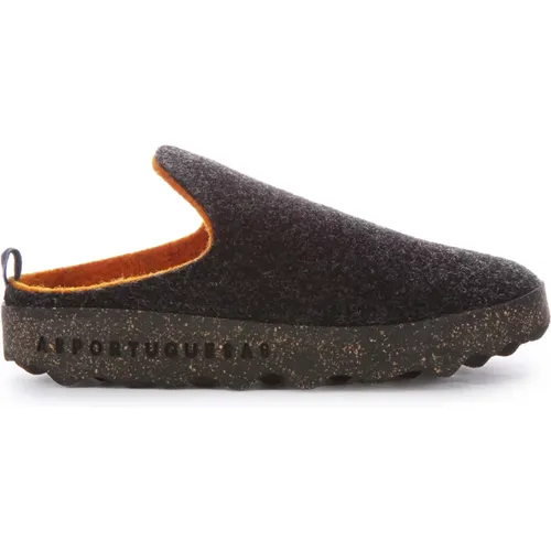 Wool Felt Slipper Shoes Orange , female, Sizes: 4 UK - Asportuguesas - Modalova