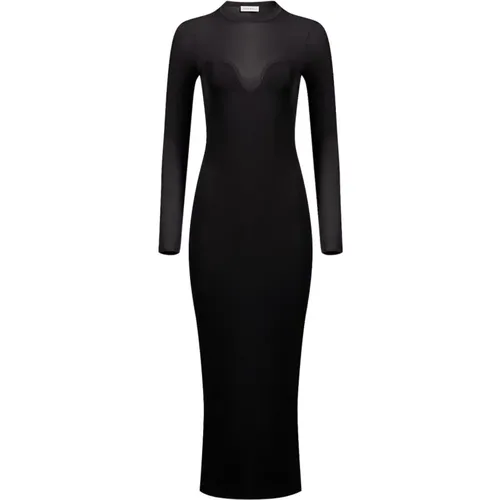 Heart Neckline Dress , female, Sizes: M, L, S, XL, 2XL, 3XL - Nina Ricci - Modalova