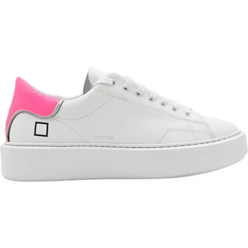 White Fuxia Sneakers for Women , female, Sizes: 6 UK, 4 UK, 7 UK, 5 UK - D.a.t.e. - Modalova