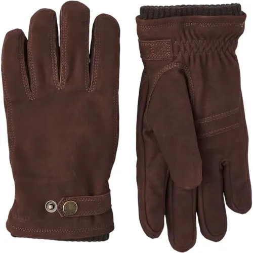 Classic Warm Winter Glove in Nubuck Goatskin , male, Sizes: 11 IN, 7 IN, 10 IN, 8 IN - Hestra - Modalova