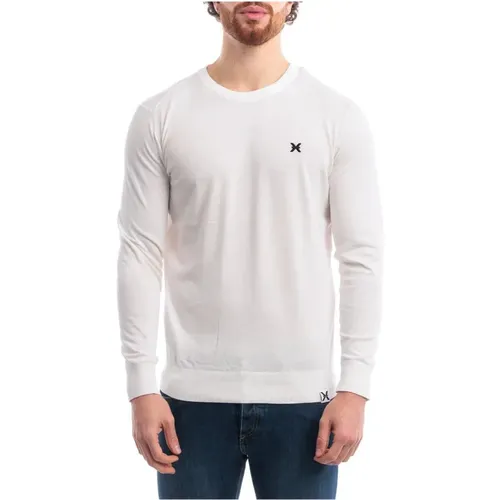 Weiße Jersey-Sweater , Herren, Größe: XL - Richmond - Modalova