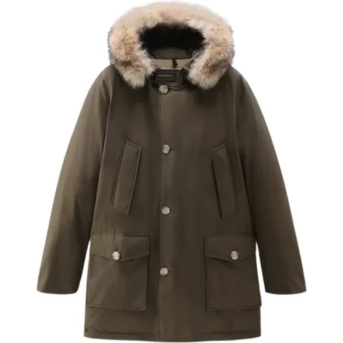 Arctic Parka with Fur Insert , male, Sizes: M, L, XL - Woolrich - Modalova