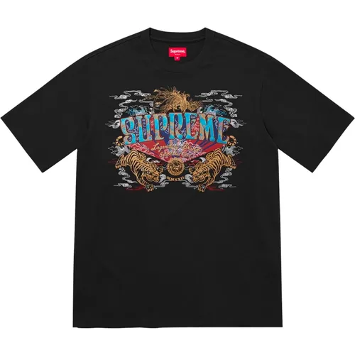 Legendäres Schwarzes Kurzarm-Top - Supreme - Modalova