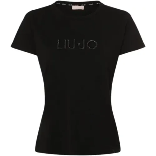 Klassisches T-Shirt , Damen, Größe: L - Liu Jo - Modalova