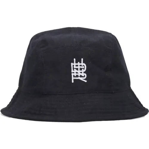 Bucket Hat Collaboration Embroidered Cotton , male, Sizes: ONE SIZE - Dolly Noire - Modalova