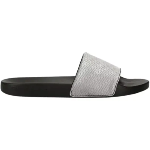 Lenticular Slide Sandalen , Herren, Größe: 43 EU - Calvin Klein - Modalova