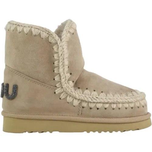 Glitter Logo Eskimo Winterstiefel , Damen, Größe: 38 EU - Mou - Modalova