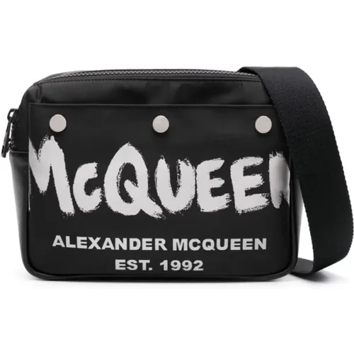Studded Leather Shoulder Bag , Herren, Größe: ONE Size - alexander mcqueen - Modalova