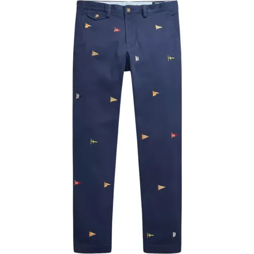 Dunkelblaue Chino Hose , Herren, Größe: W30 L32 - Ralph Lauren - Modalova