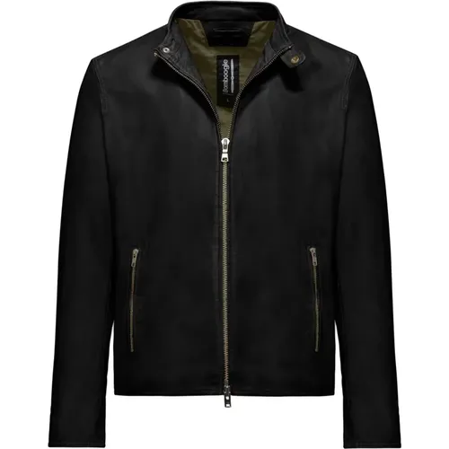 Roke Leather Jacket , male, Sizes: XL, S, L, 2XL, M - BomBoogie - Modalova