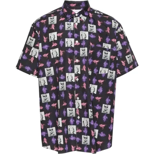 Print F Shirt , Herren, Größe: L - Comme des Garçons - Modalova