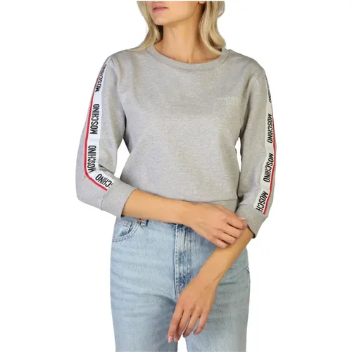 Damen Langarm Baumwoll-Sweatshirt , Damen, Größe: M - Moschino - Modalova