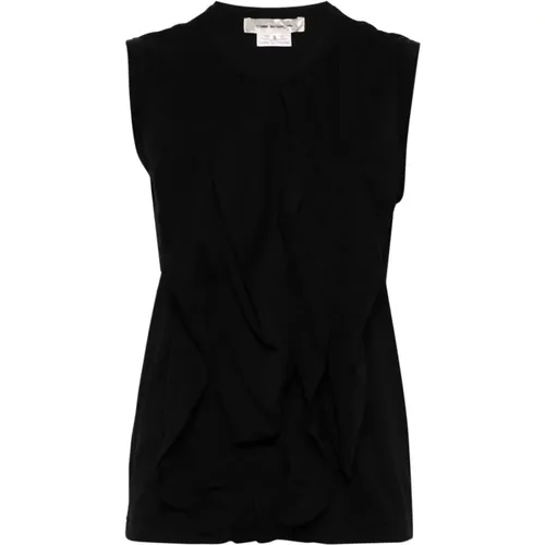 Ruffled Sleeveless Top , female, Sizes: S, M - Comme des Garçons - Modalova