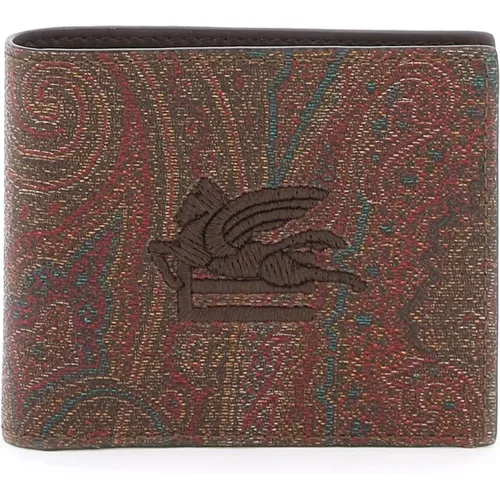 Paisley Bifold Geldbörse mit Pegaso Logo,Wallets & Cardholders - ETRO - Modalova