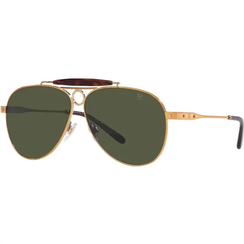 Gold/Green Countryman Sunglasses - Ralph Lauren - Modalova