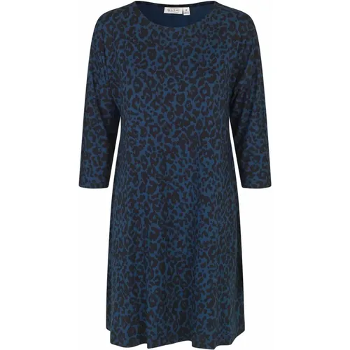 Leopard Print Tunic Moonlit Ocean , female, Sizes: L - Masai - Modalova