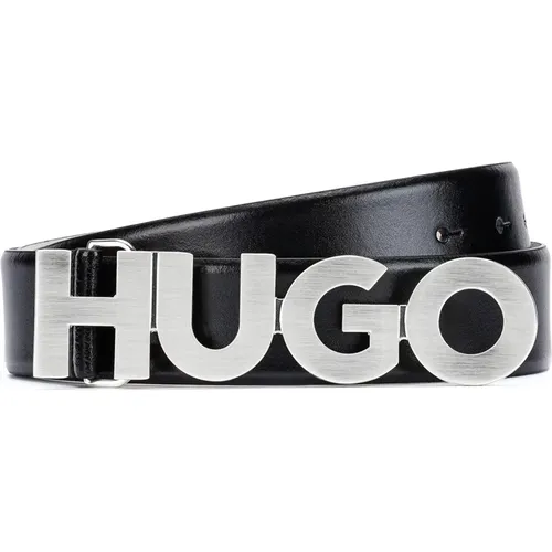 Hugo Women 50470629 Zula Belt 3,5cm-ZL Damen Logo Gürtel Schwarz - Hugo Boss - Modalova