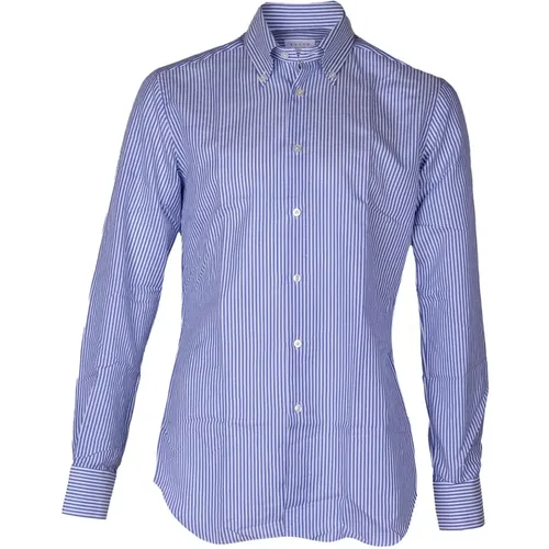 Men's Linen and Cotton Shirt. Tailored Fit. Italian Made. , male, Sizes: 3XL, L, 2XL - Xacus - Modalova