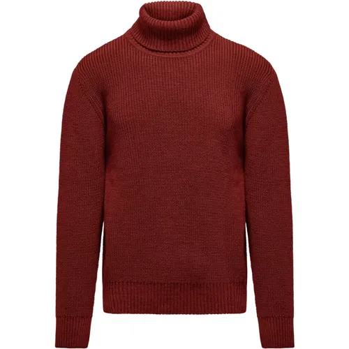 Ribbed Turtleneck in Wool Blend , male, Sizes: L, XL, 2XL, S, M, 3XL - BomBoogie - Modalova