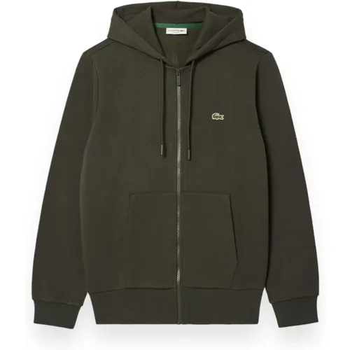 Hooded Jogger with Zipper , male, Sizes: XL, S, L, XS - Lacoste - Modalova