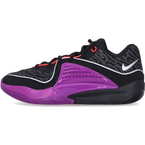 Kd16 Basketball Shoe Black/Purple/Silver , male, Sizes: 10 UK, 9 UK, 8 1/2 UK, 8 UK, 6 UK, 7 UK, 2 UK - Nike - Modalova