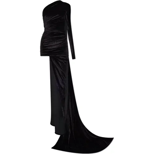 Langes Kleid mit asymmetrischem Schnitt - Balenciaga - Modalova