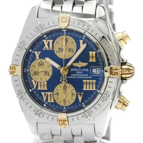 Pre-owned Stainless Steel watches , female, Sizes: ONE SIZE - Breitling Pre-owned - Modalova