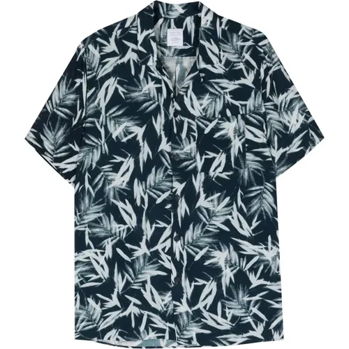 Viscose Short Sleeve Shirt Made in Italy , male, Sizes: 2XL, XL, L - Xacus - Modalova