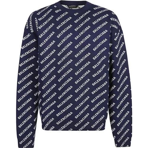 Logo Sweater , male, Sizes: M, L - Balenciaga - Modalova