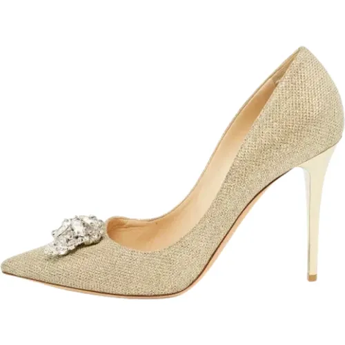 Pre-owned Fabric heels , female, Sizes: 7 UK - Jimmy Choo Pre-owned - Modalova