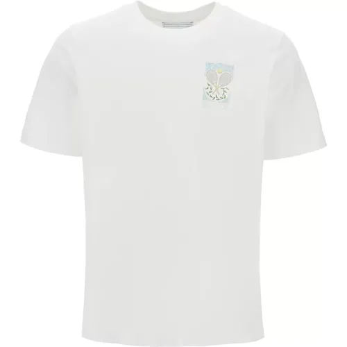 Pastel Tennis T-Shirt , Herren, Größe: XL - Casablanca - Modalova