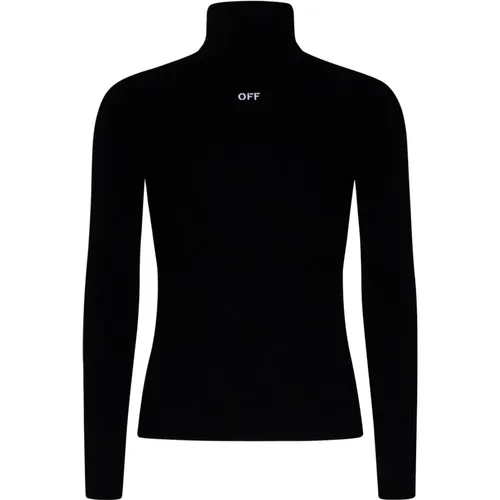 Knit Turtleneck Sweater , male, Sizes: S - Off White - Modalova