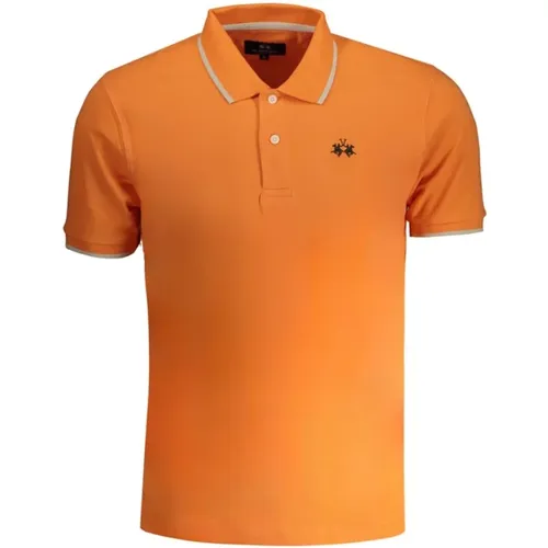 Polo Shirt mit Kontrastdetails und Logo-Stickerei , Herren, Größe: 3XL - LA MARTINA - Modalova