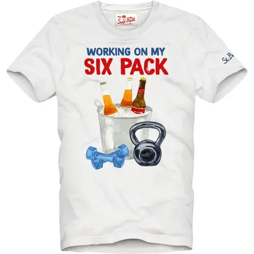 Six Pack T-Shirt , Herren, Größe: M - MC2 Saint Barth - Modalova