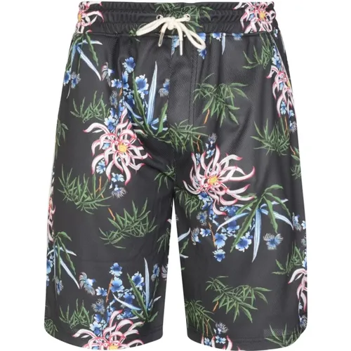 Floral Mesh Bermuda Shorts , male, Sizes: S - Kenzo - Modalova