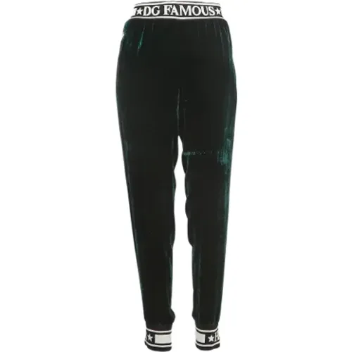 Pre-owned Velvet bottoms , female, Sizes: M - Dolce & Gabbana Pre-owned - Modalova