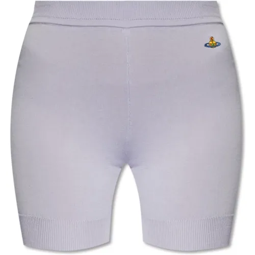 Shorts mit Logo , Damen, Größe: XS - Vivienne Westwood - Modalova