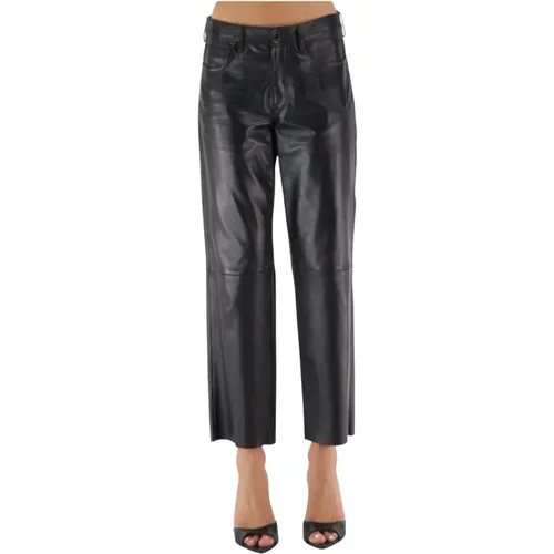 Leather Trousers , female, Sizes: S, M - Drome - Modalova