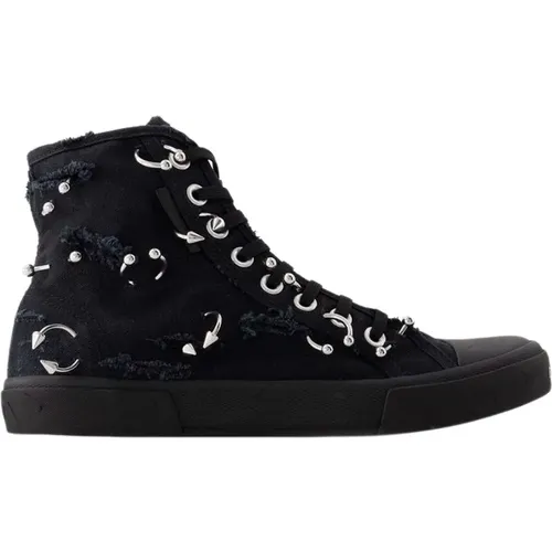 Paris High Top Sneakers - Canvas - , male, Sizes: 2 UK, 4 UK, 3 UK, 7 UK, 1 UK, 5 UK - Balenciaga - Modalova