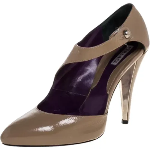 Pre-owned Leder Heels , Damen, Größe: 34 1/2 EU - Versace Pre-owned - Modalova