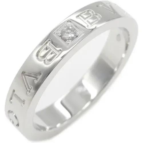 Pre-owned White Gold rings , female, Sizes: ONE SIZE - Bvlgari Vintage - Modalova