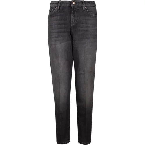 Schwarze Damenjeans mit Knopfverschluss , Damen, Größe: W30 - Don The Fuller - Modalova