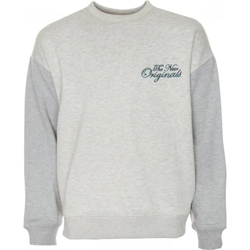 Sweatshirt mit Logo-Stickerei , Herren, Größe: S - The New Originals - Modalova